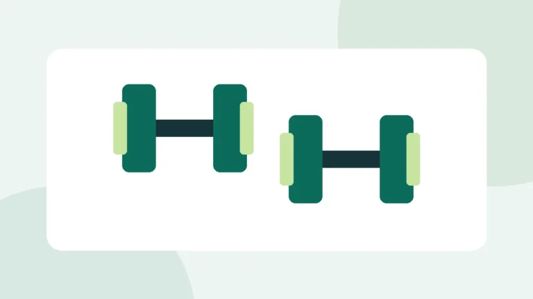 Illustration : deux haltères de musculation