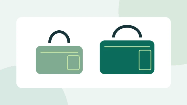 Illustration : deux formats de sacs de sport