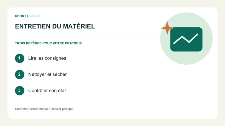 Nettoyer, sécher et contrôler le matériel