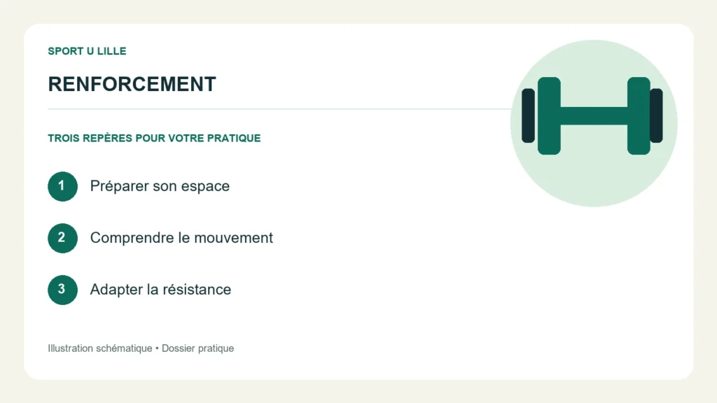 Organiser son renforcement à la maison